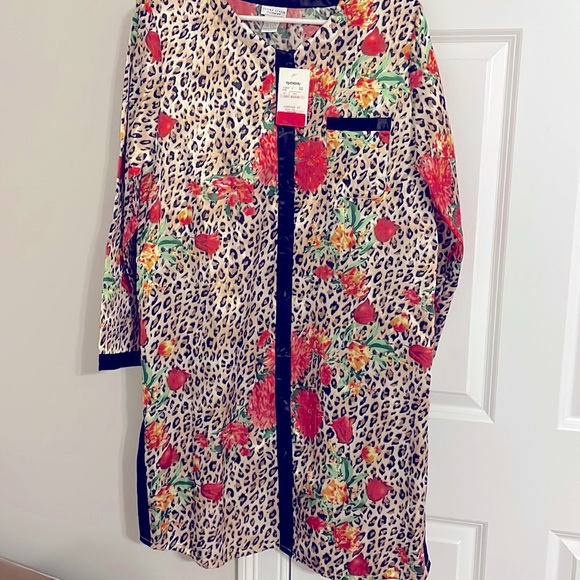 NWT - Jillian Jones - Leopard Nightgown - Large - Picture 1 of 6
